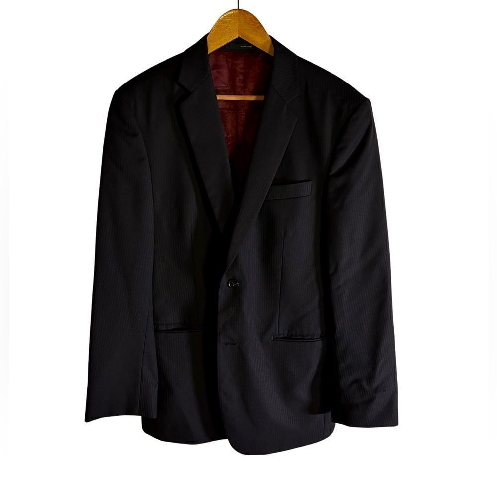 Express Blazer - Black with subtle white stripes